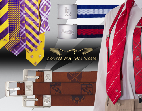 Eagles Wings Louisville Cardinals Grid Neck Tie with College Sports Team  Logo