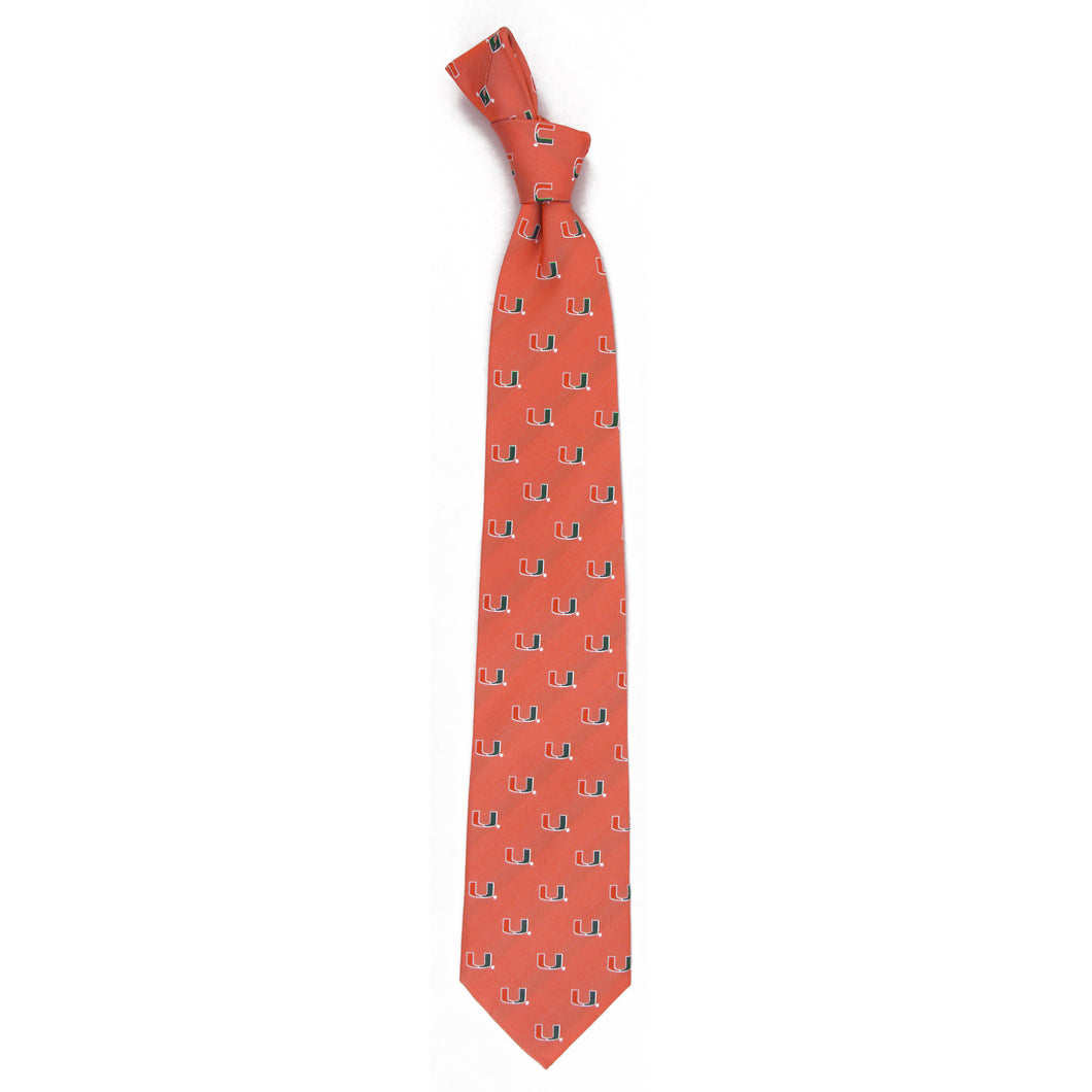 Miami Hurricanes Echo Necktie