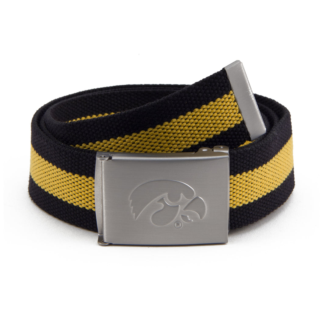 Iowa Hawkeyes Fabric Belt