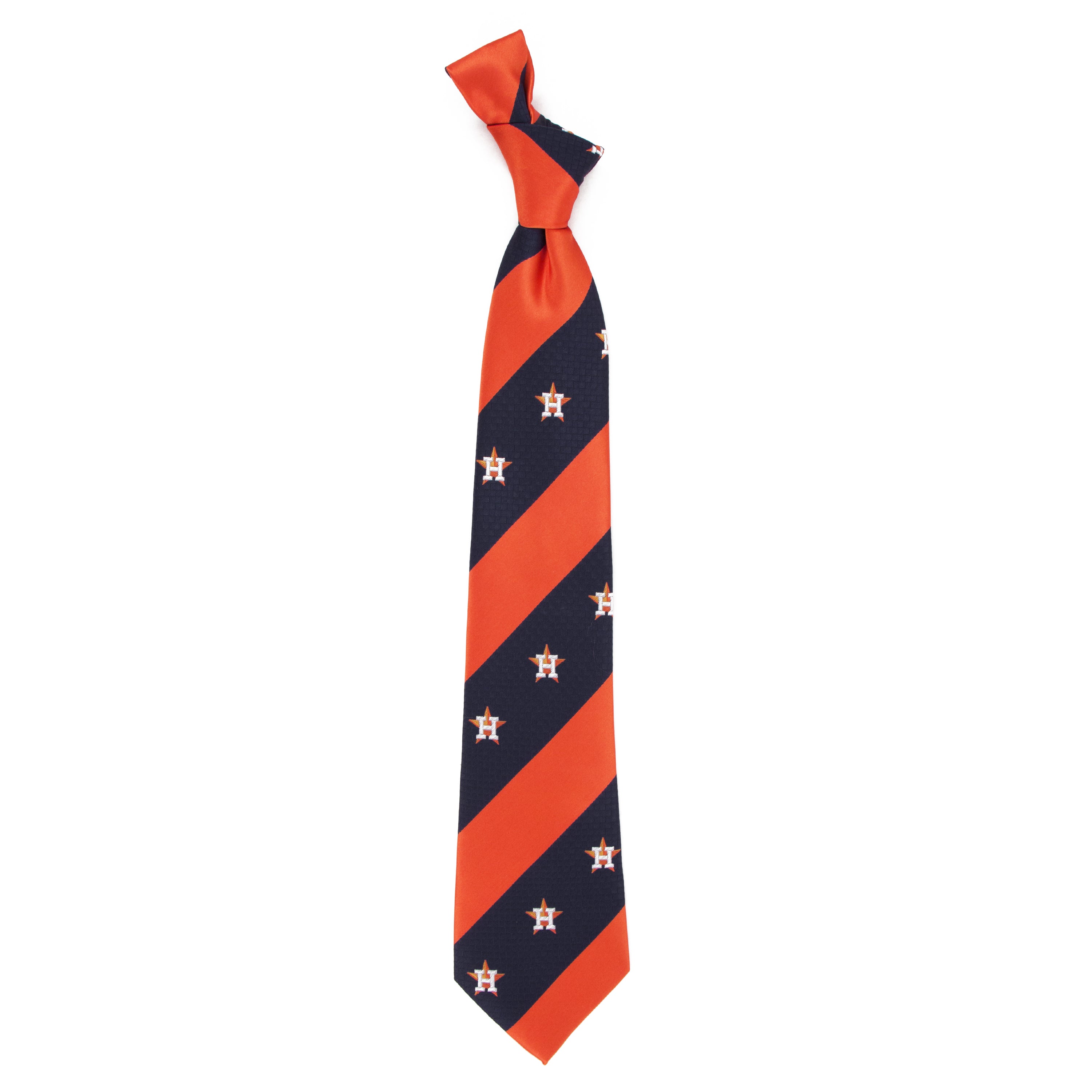 Houston Astros Tie Geo Stripe, Polyester Tie, Polyester Necktie – Eagles  Wings